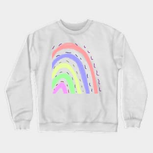 Colorful watercolor rainbow art Crewneck Sweatshirt